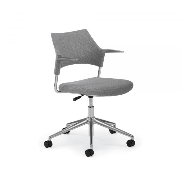 Faction Swivel, Fully Upholstered, Cantilever Arms