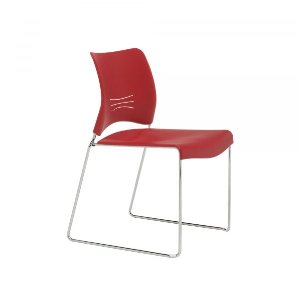 Flurry Guest Chair, Scarlet
