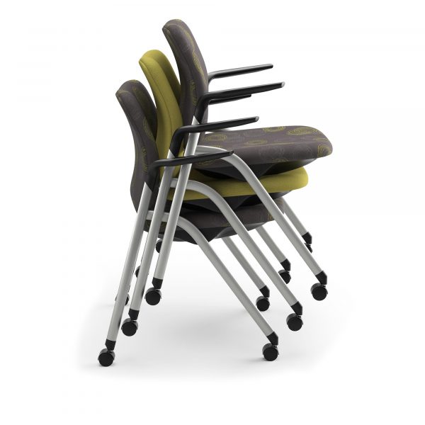 Nexxt Nesting Guest Chairs, Stacked Position