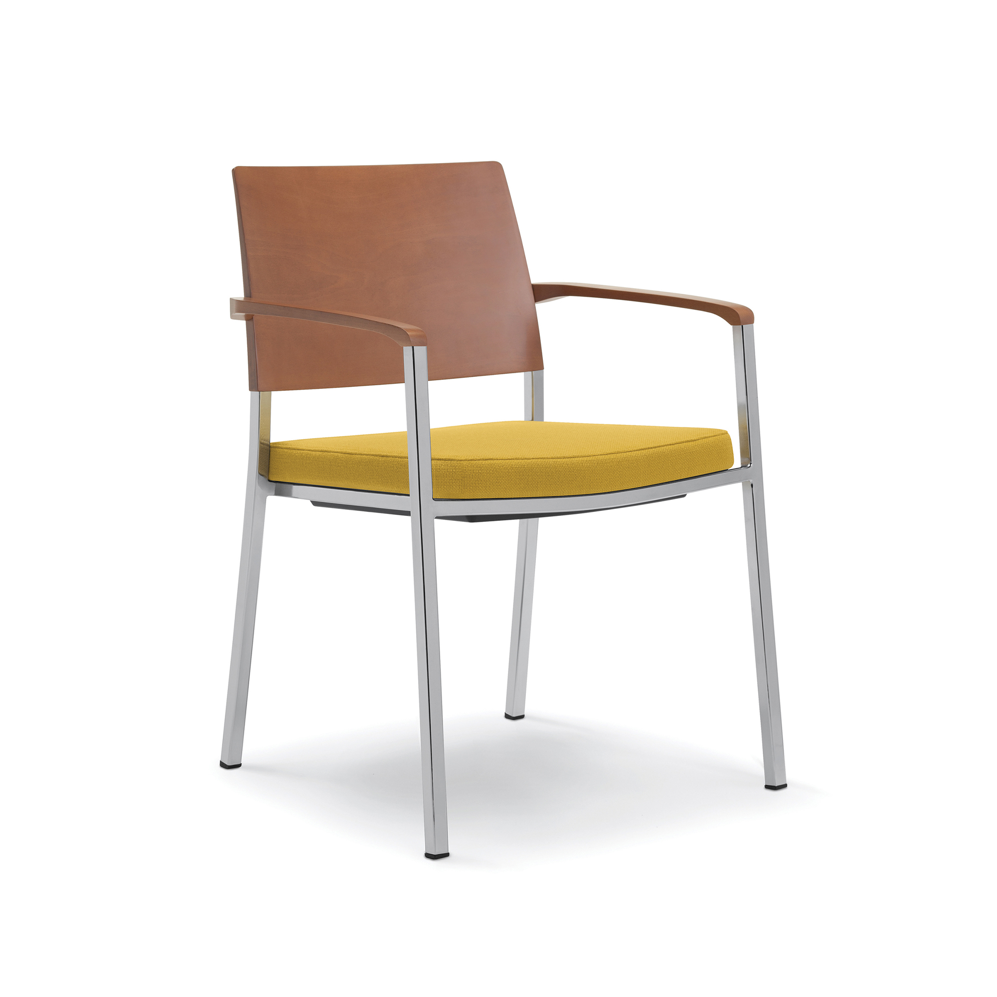 Signal Guest Chair, Wood Back and Arms