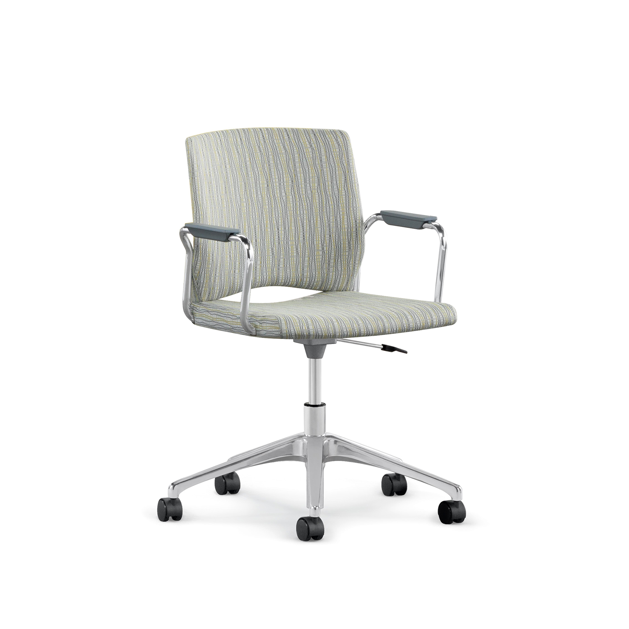 Whim Task Chair, Upholstered Seat and Back, Arms
