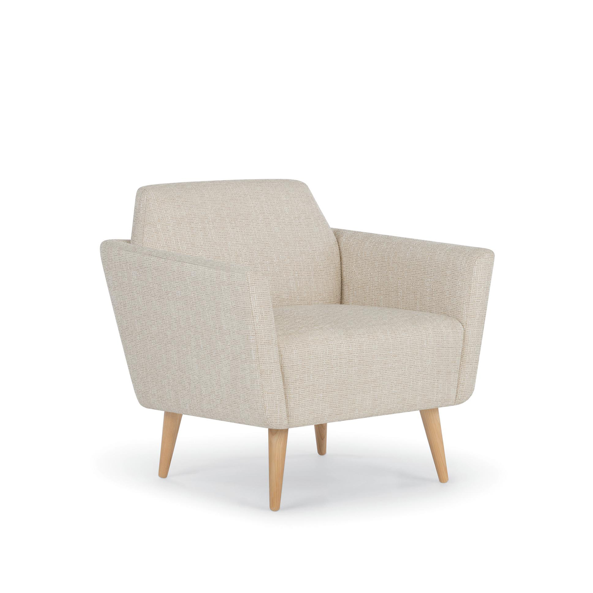 Clipse Lounge Chair with Wood Legs