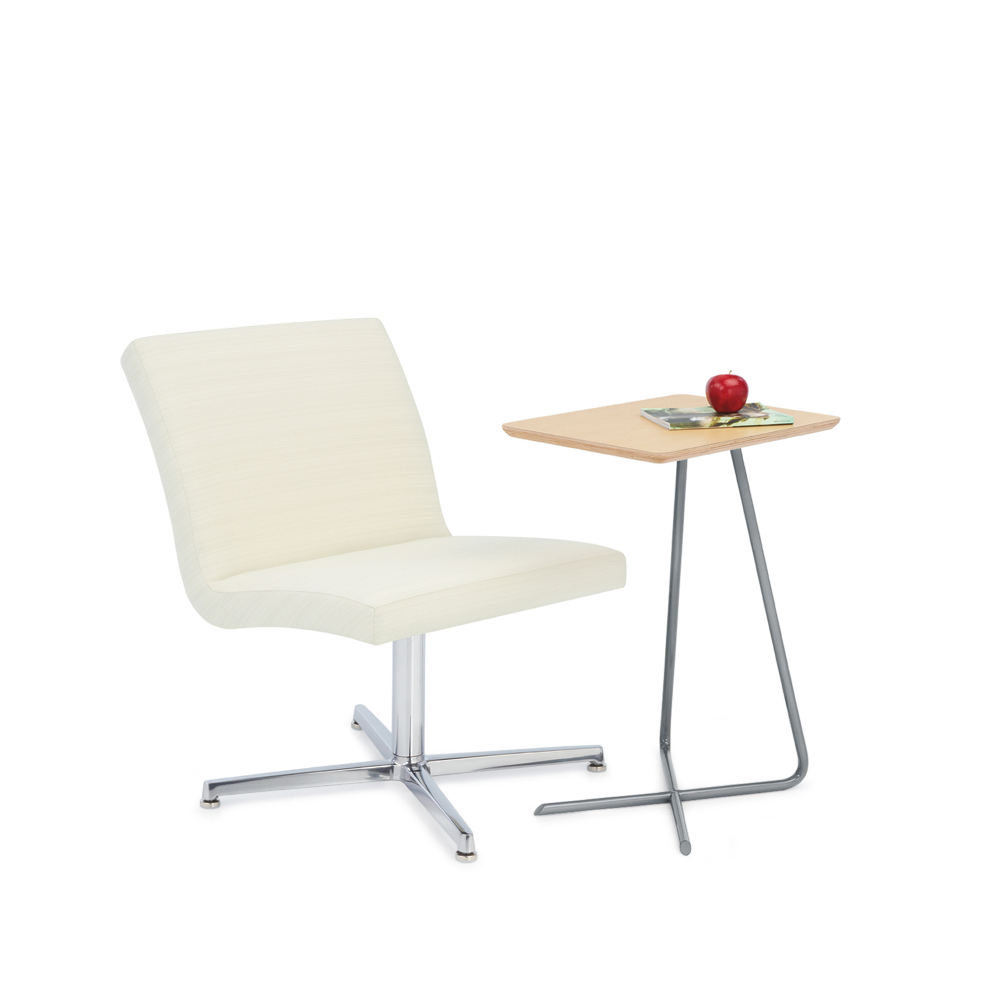 Cielo Pull-up Table with Cielo Lounge Chair