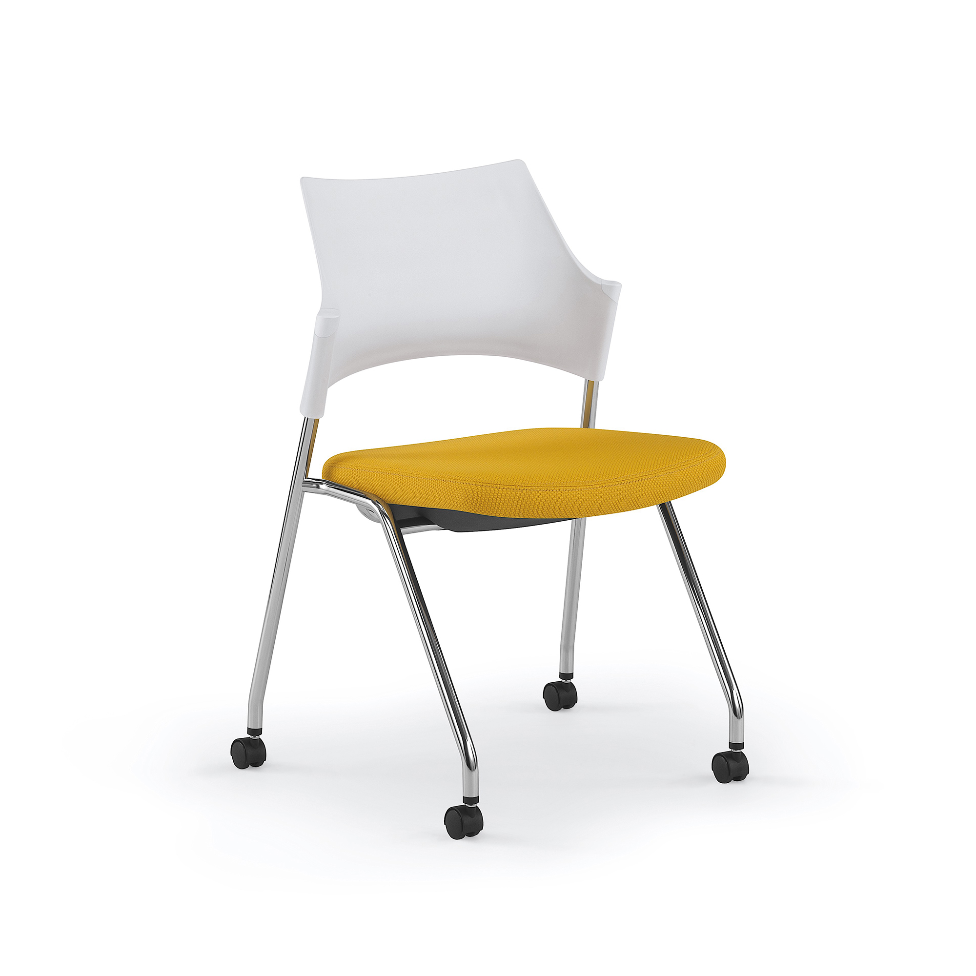 Faction Nesting Chair, Poly Back, Armless
