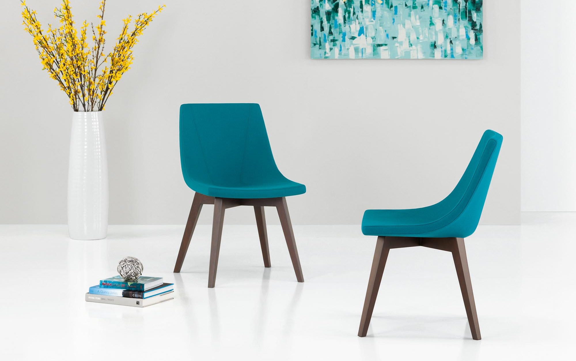 Chirp Guest Chairs, Wood Legs