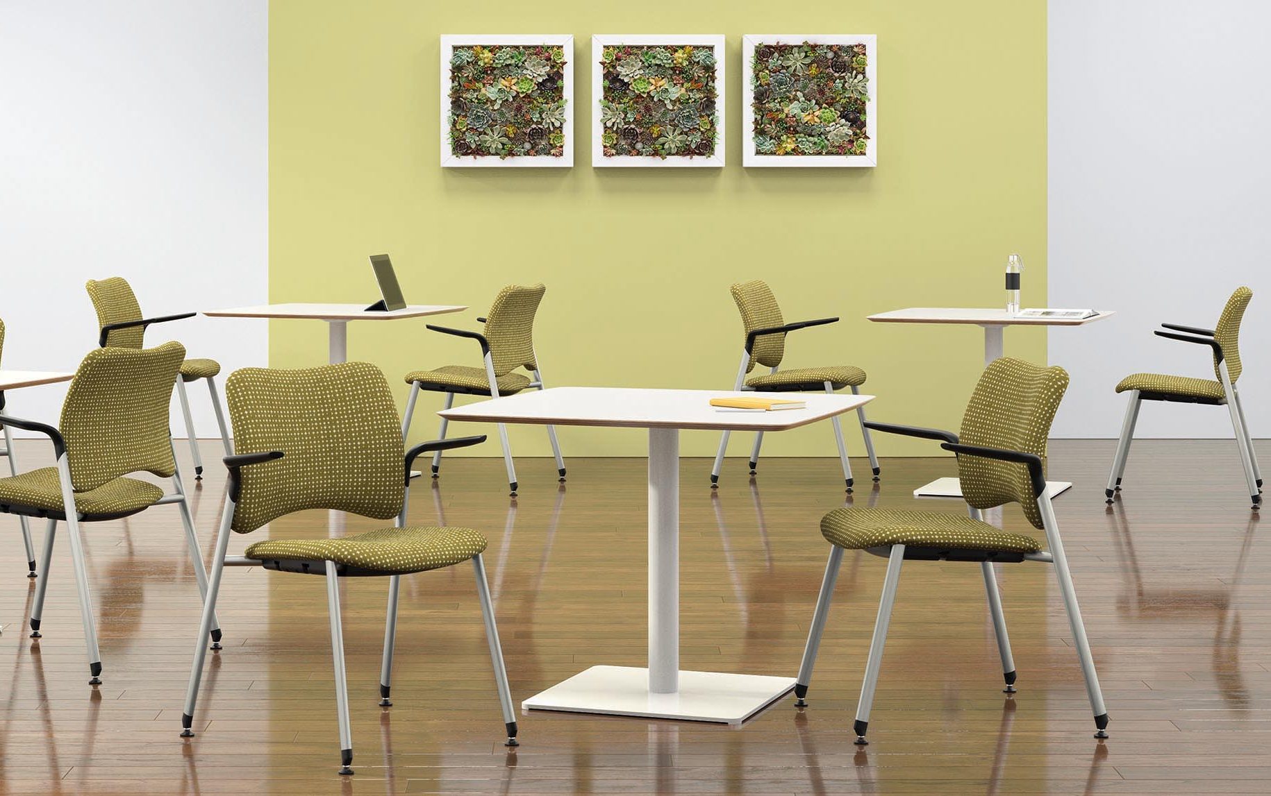 Nexxt Guest Chairs, Arms, Glides in Cafe/Lunchroom Environment