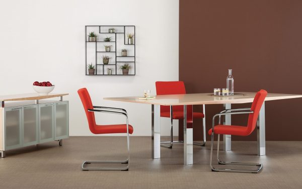 Signal Guest Chairs, Cantilever Base, Conference Environment