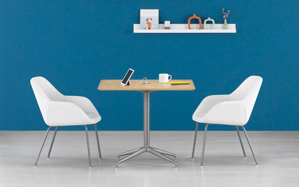 Melina Meeting Table, Veneer Top, Small Casual Meeting Environment