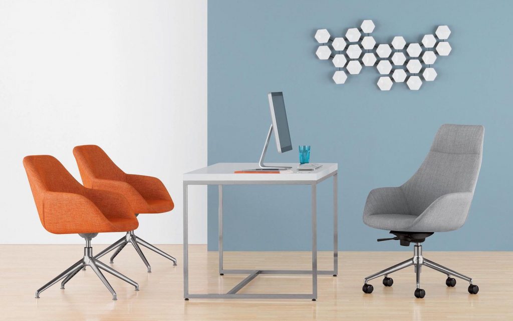 Melina High Back Executive Chair with Melina Guest Swivel-Base Models