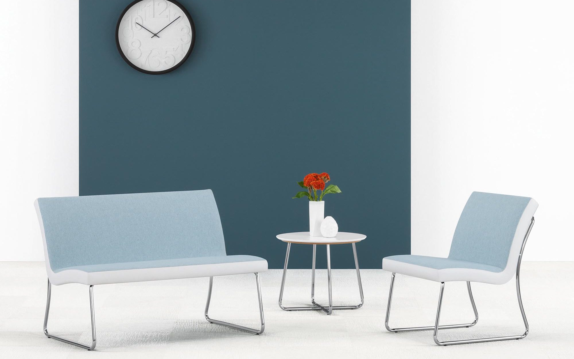 Cielo Lounge and Love Seat with Cielo Occasional Table
