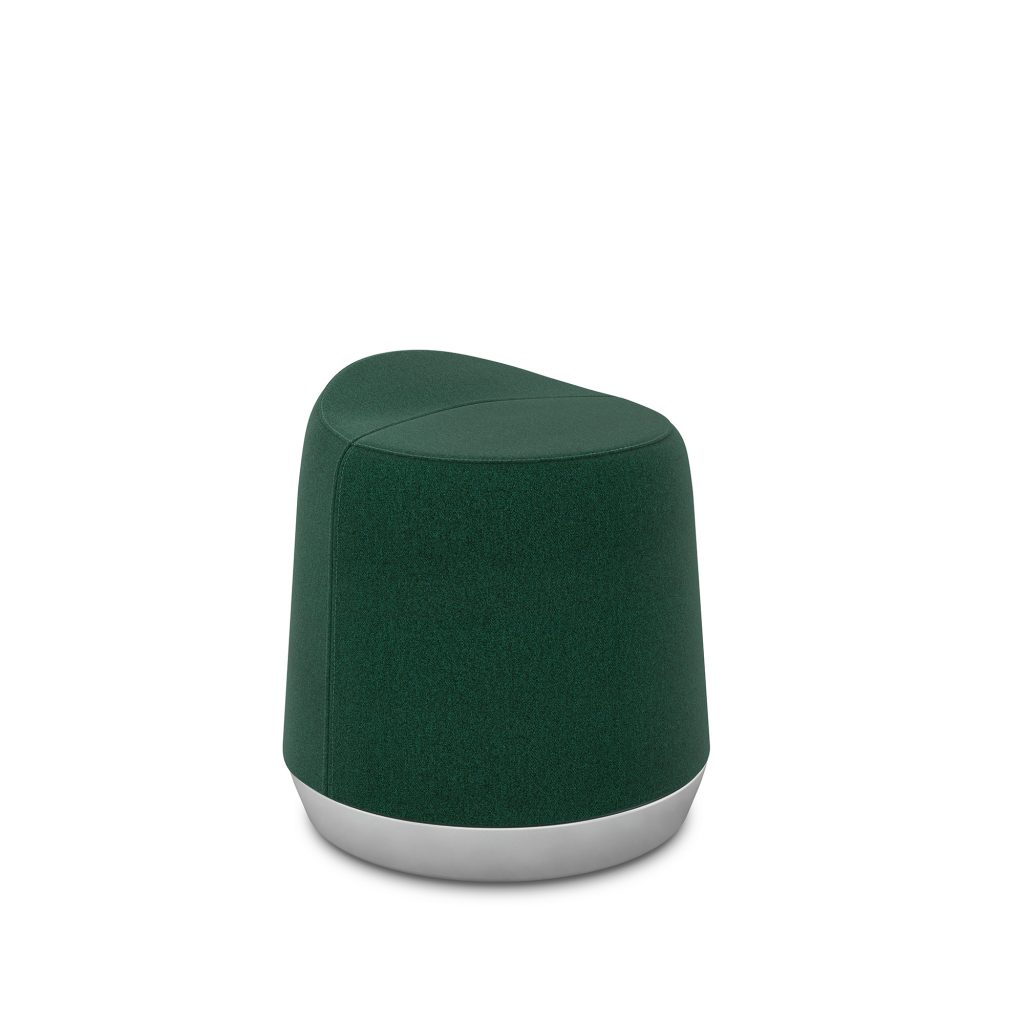 Loupe Stool, Silver Base