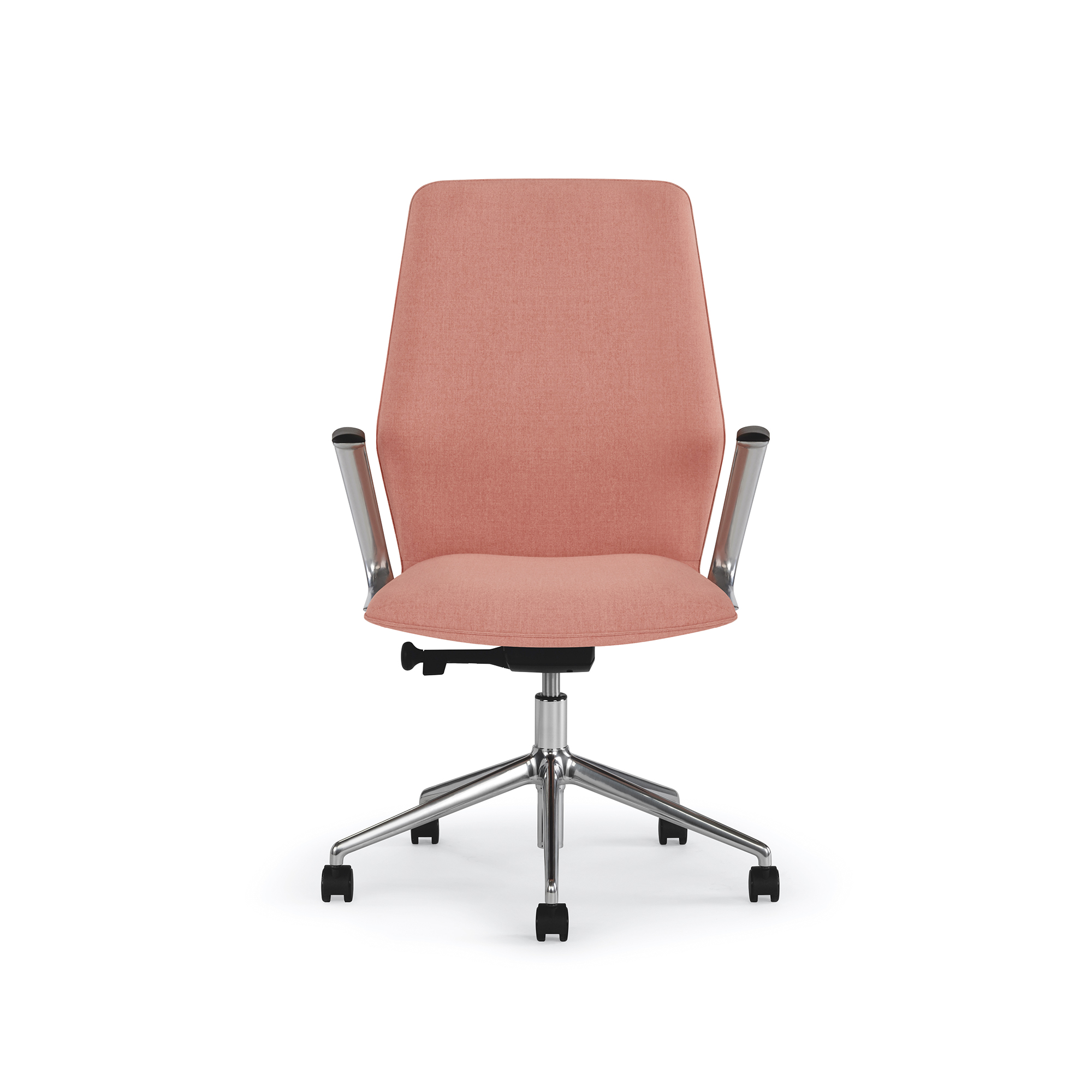 Espo Task & Executive Chair, Cantilever Arms, Pink Upholstery