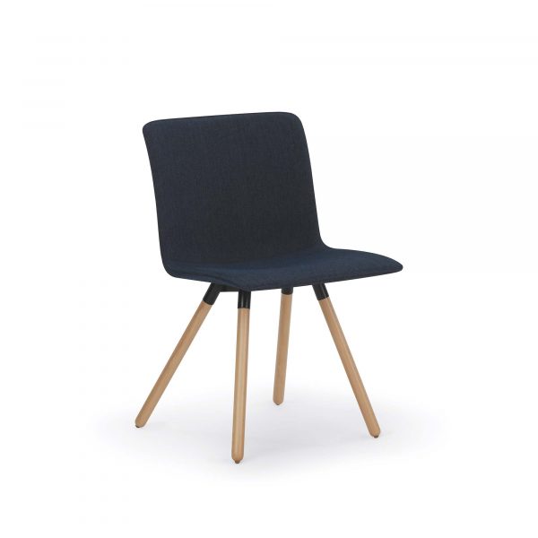 Kitsy Guest Chair, Wood Legs