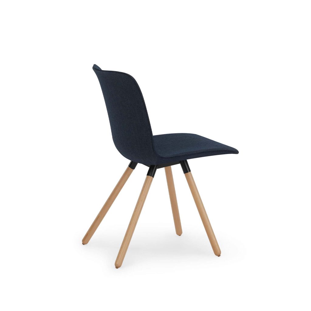 Kitsy Guest Chair, Wood Legs