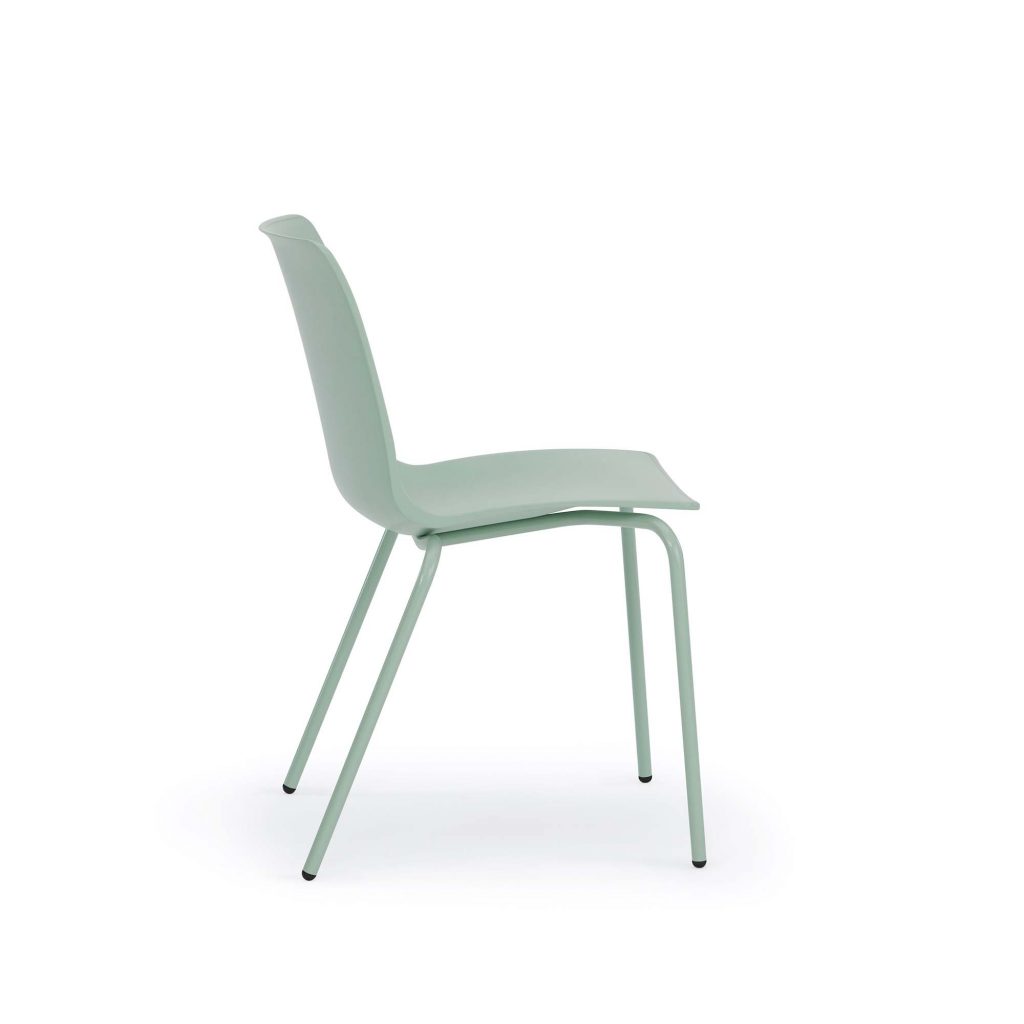Kitsy Guest Chair, Metal Legs, Armless