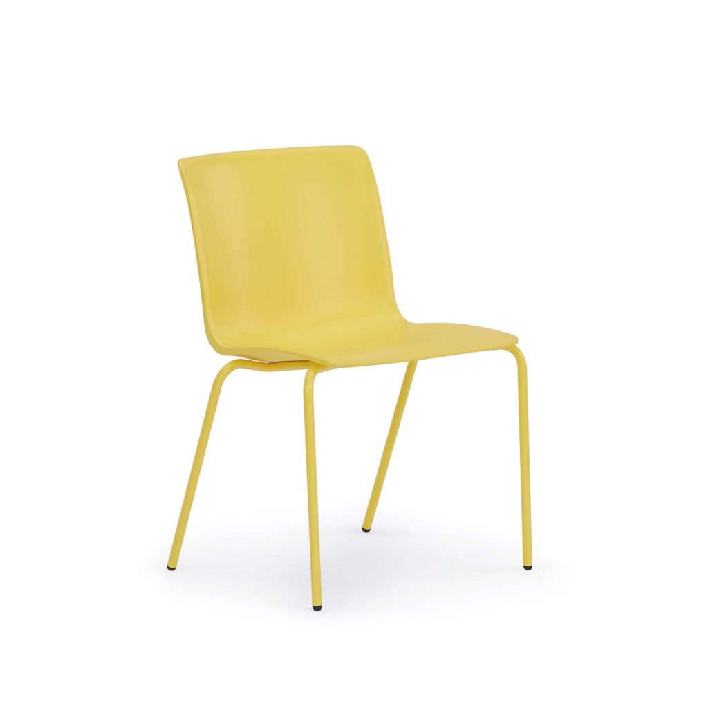 Kitsy Guest Chair, Metal Legs, Armless