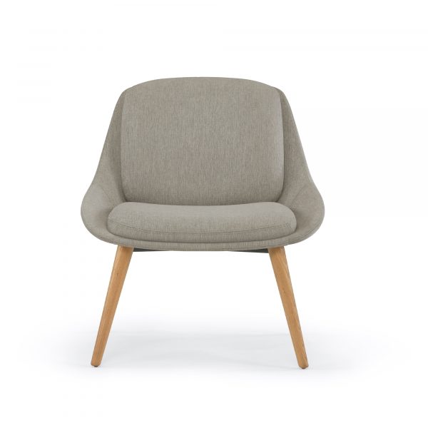 Hoom Lounge Chair, Wood Legs
