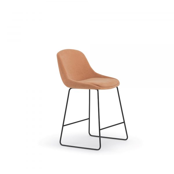 Hoom Stool, Wire Rod Metal Base, Counter Height