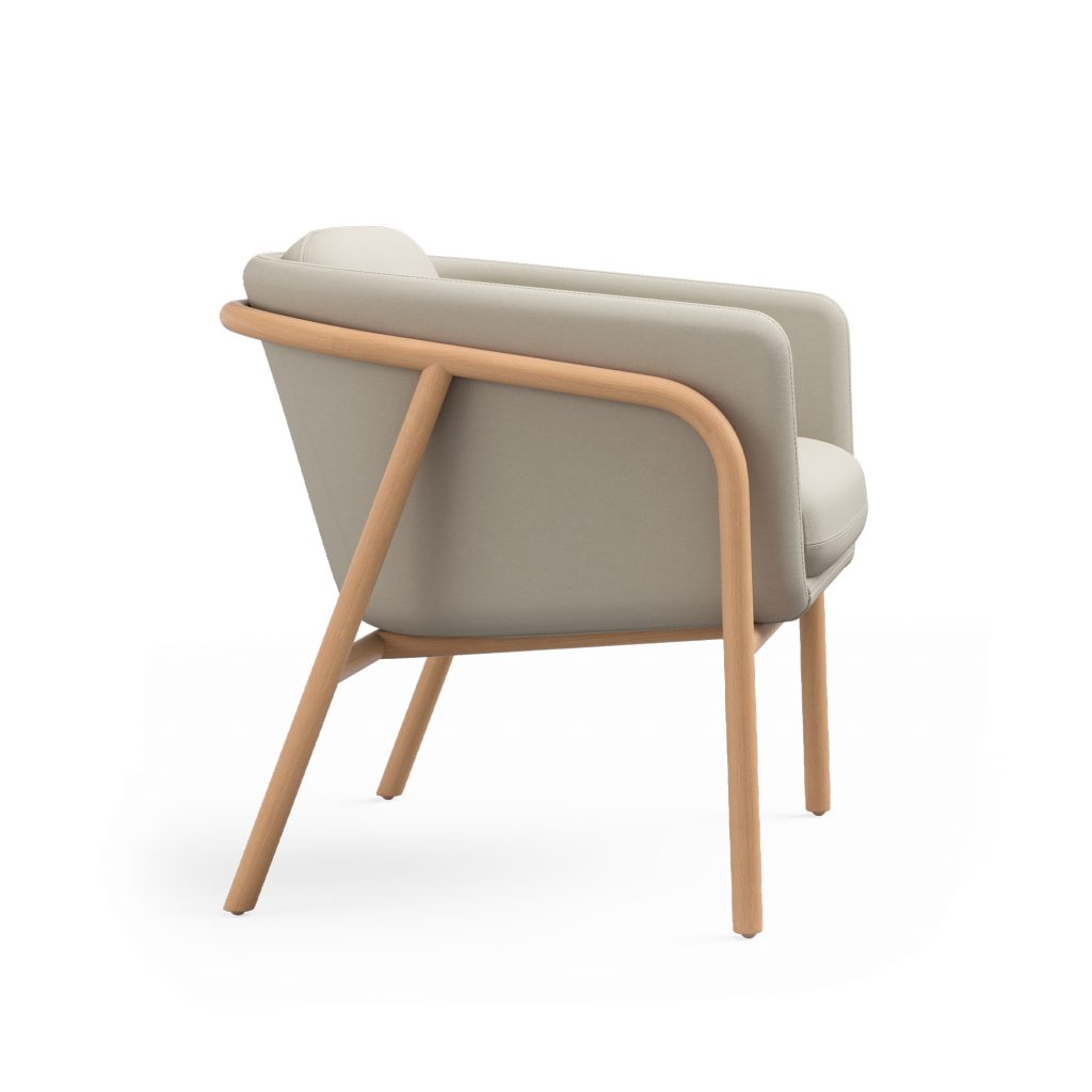 Mayland Guest, Natural Beech, Side View