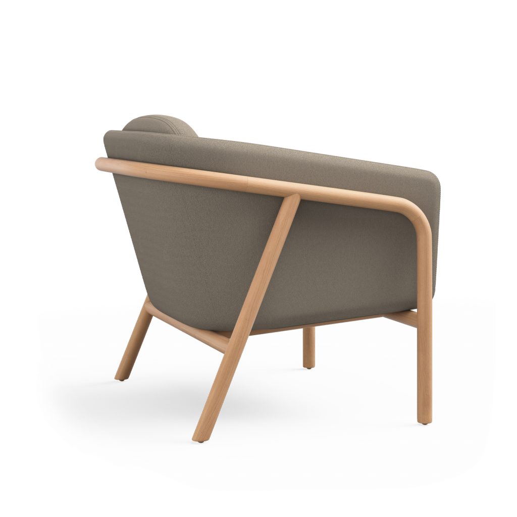 Mayland Lounge, Natural Beech, Rear View