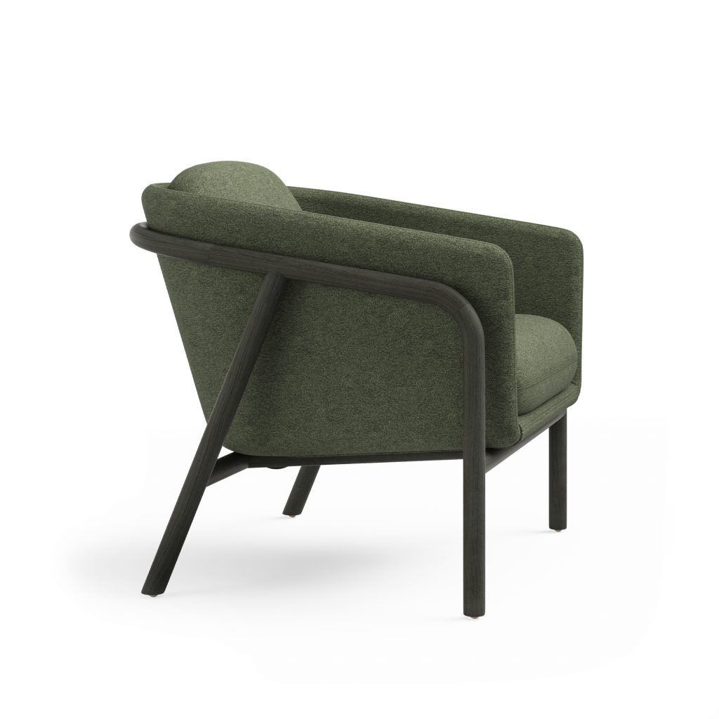 Mayland Lounge, Super Matte Sable Beech, Side View