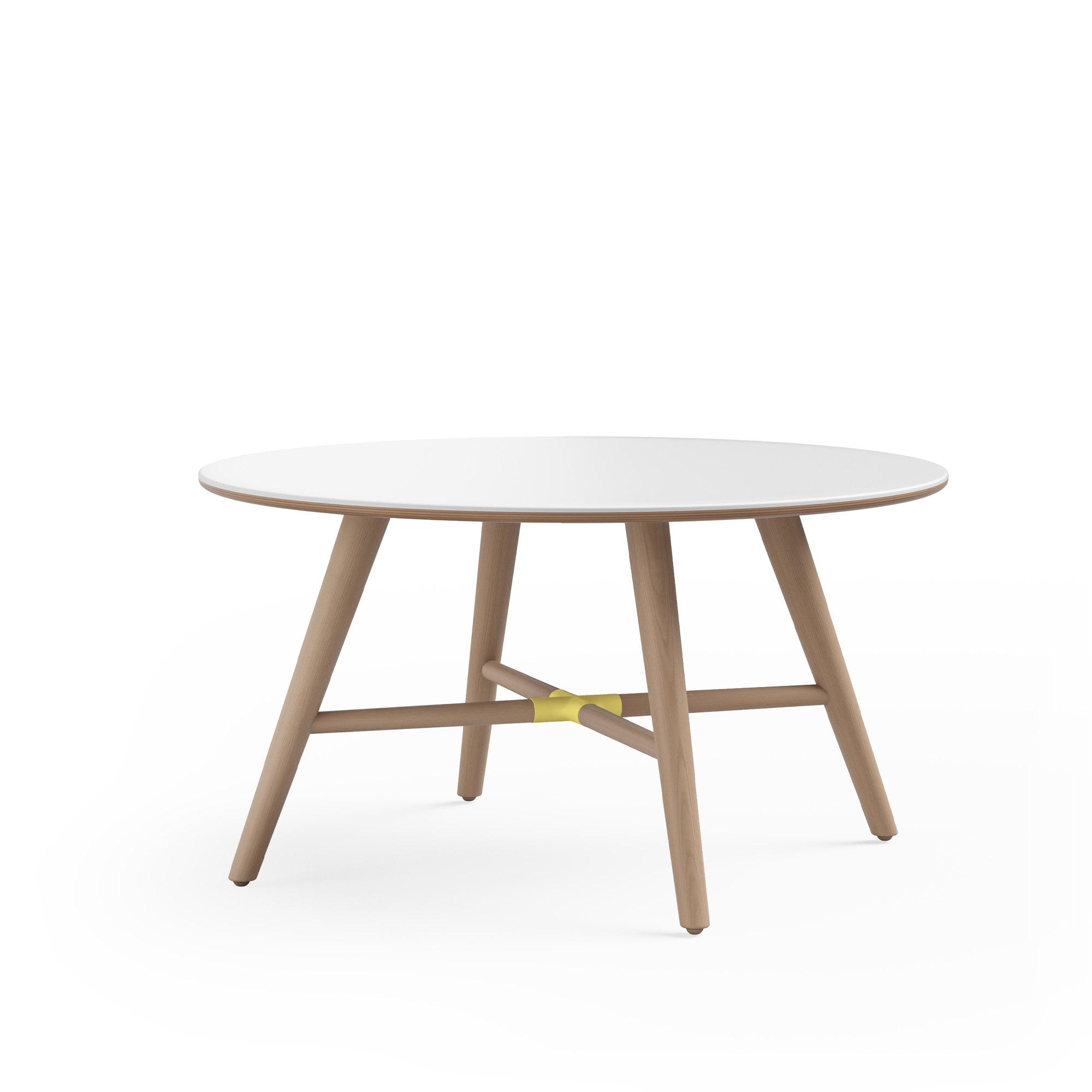 Sunny Table 30dia X 16H, Yellow Connector