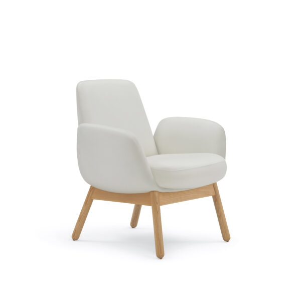 Plumeya MB Lounge Chair, Wood Legs (2)