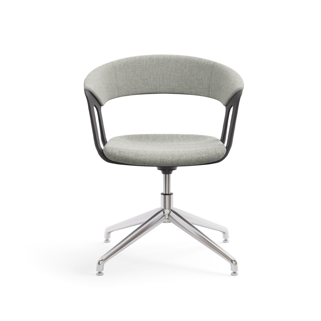 Trove, 4 Prong Glides, Upholstered Seat and Back Pads