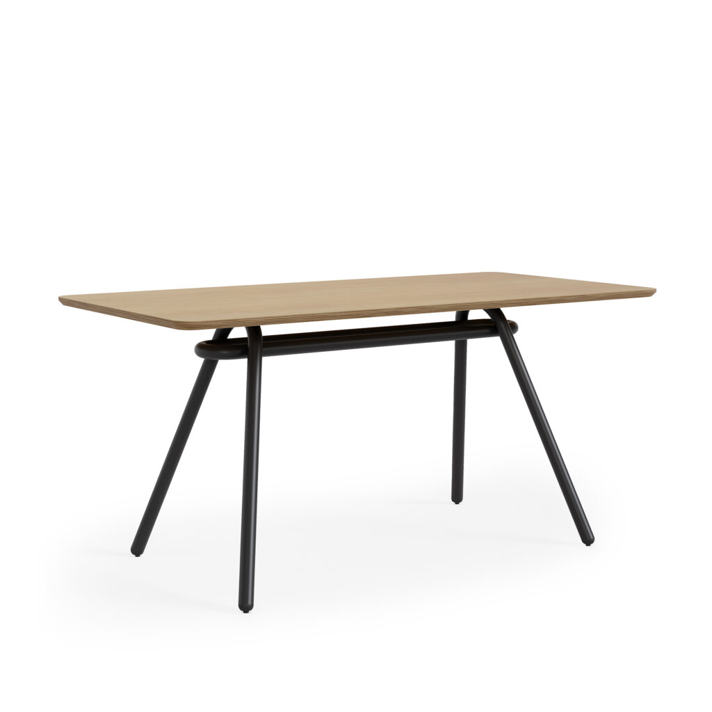 Cromo 30x60x29 Training Table, Veneer Top