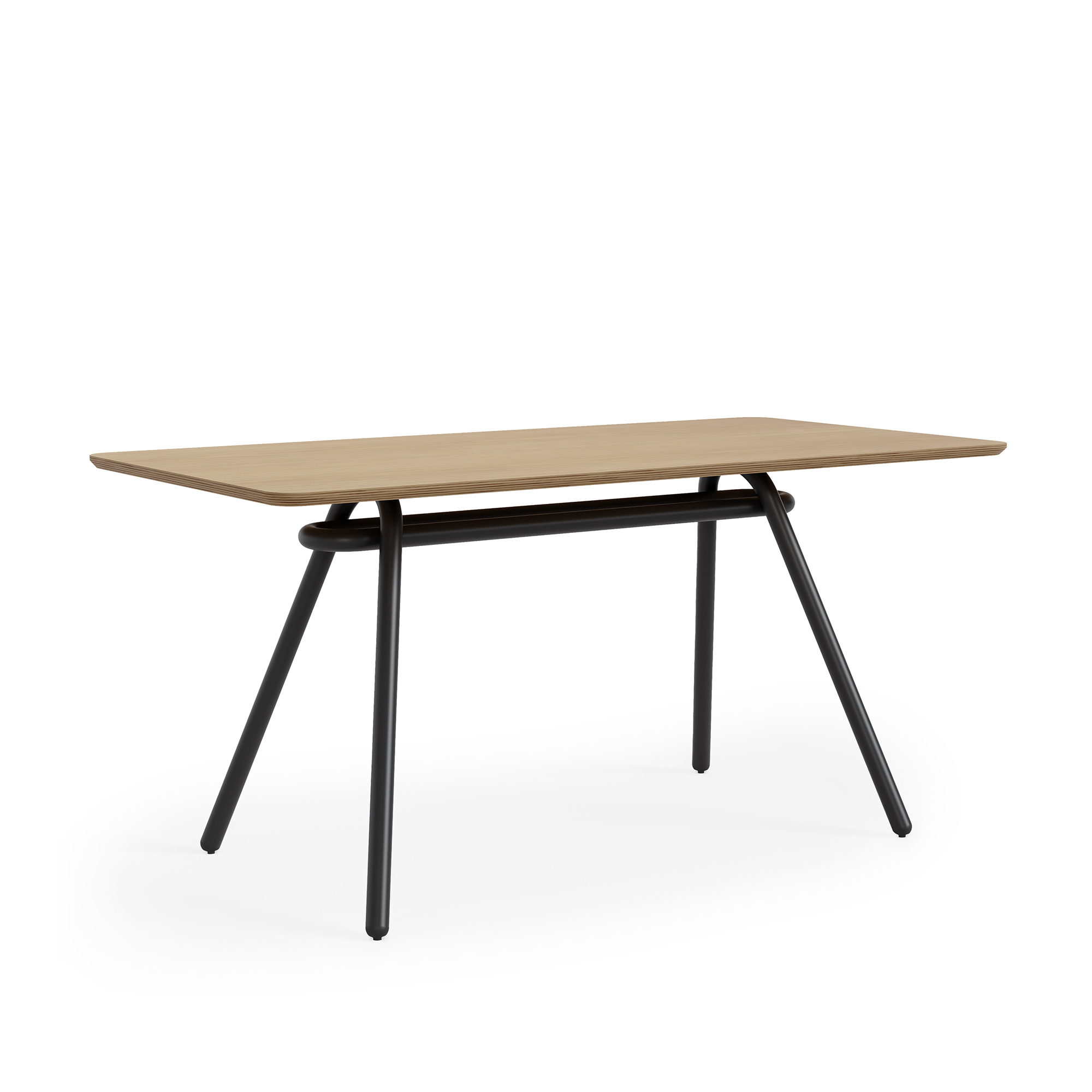 Cromo 30x60x29 Training Table, Veneer Top