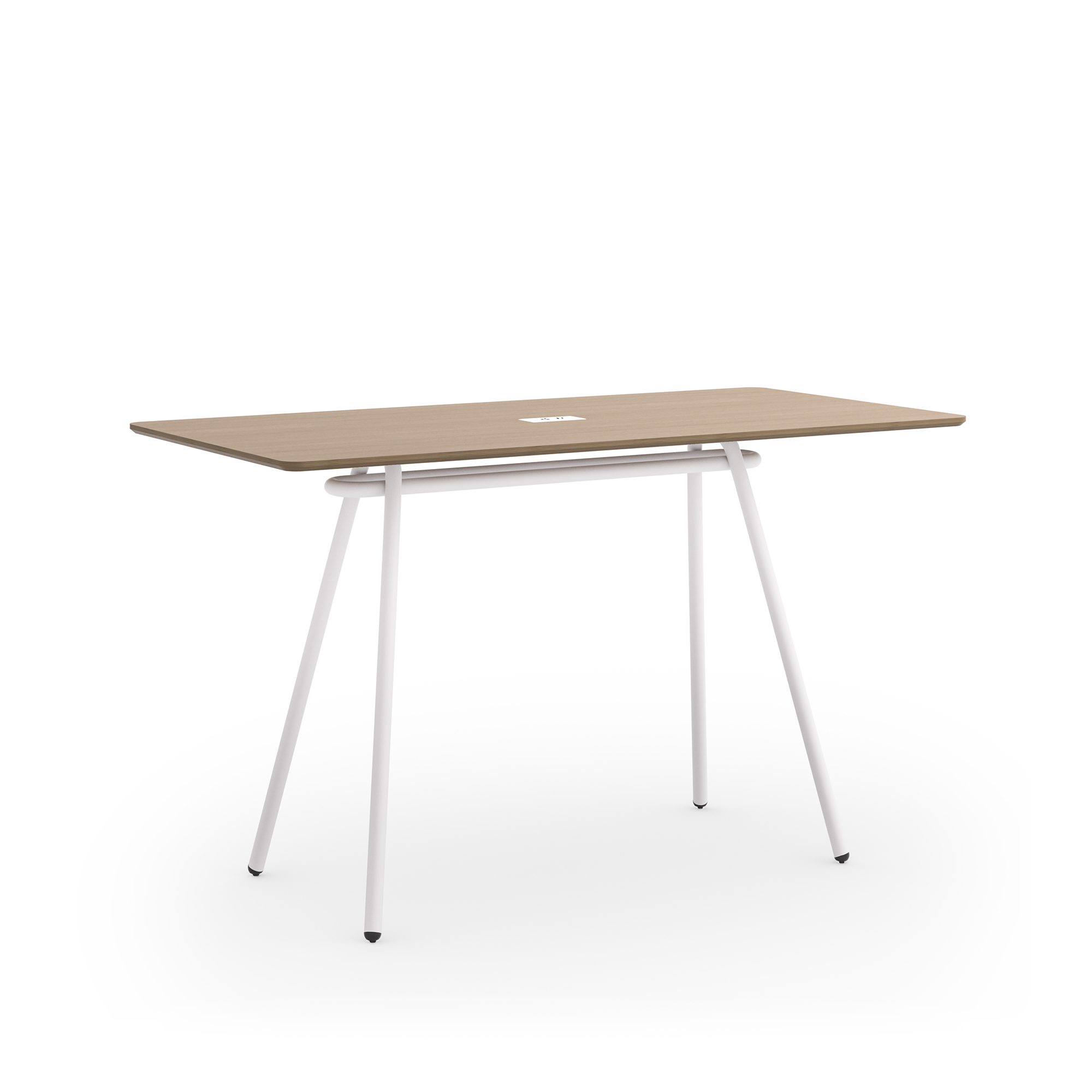 Cromo Meeting Table 36X72X42_Sand Oak Cotton
