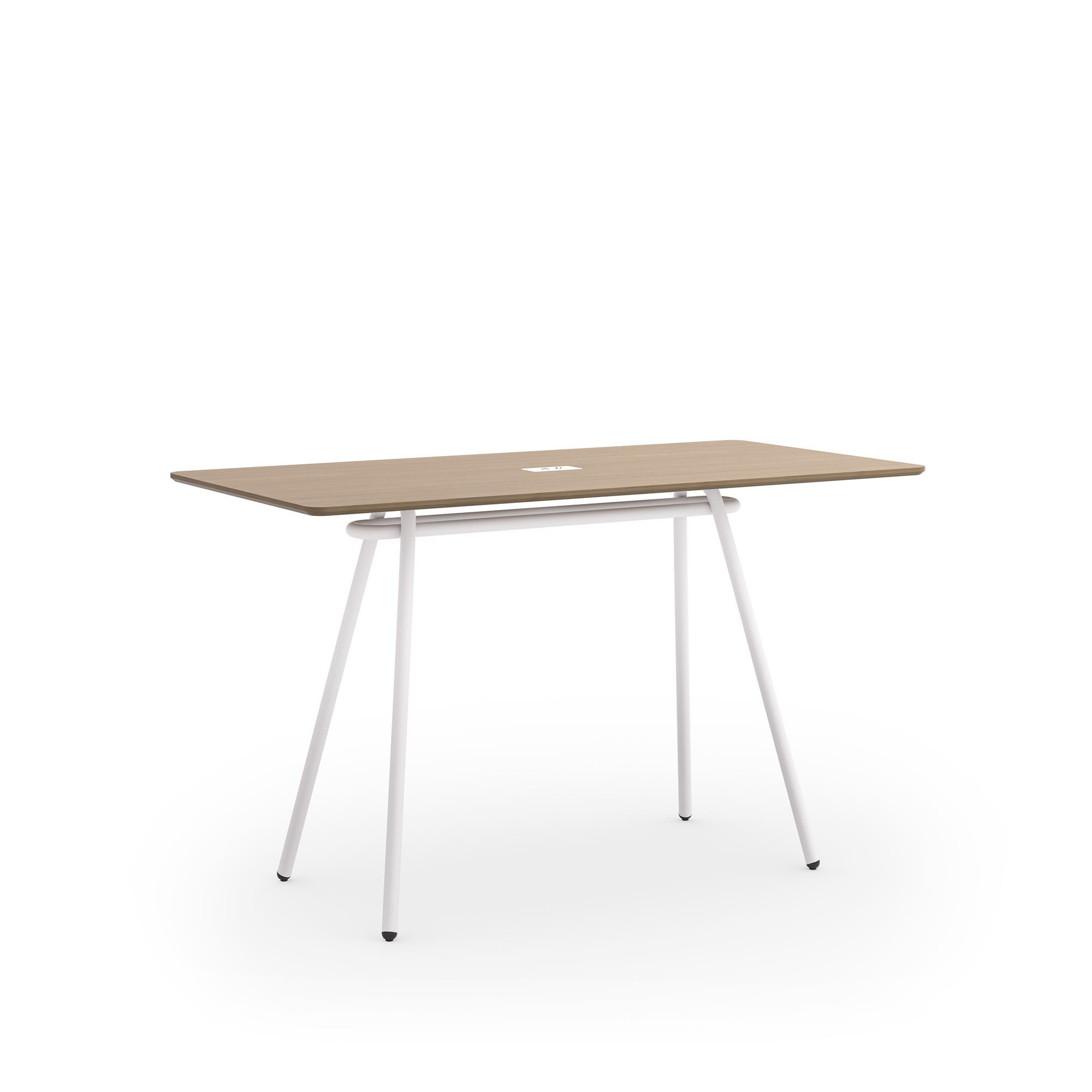Cromo Meeting Table 36X72X42_Sand Oak Cotton