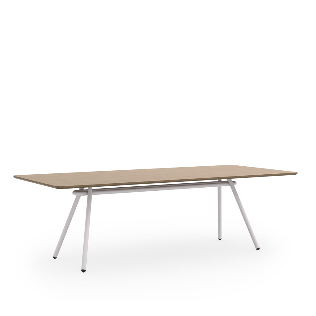 Cromo Meeting Tables 42X96X29_Sand Oak Cotton