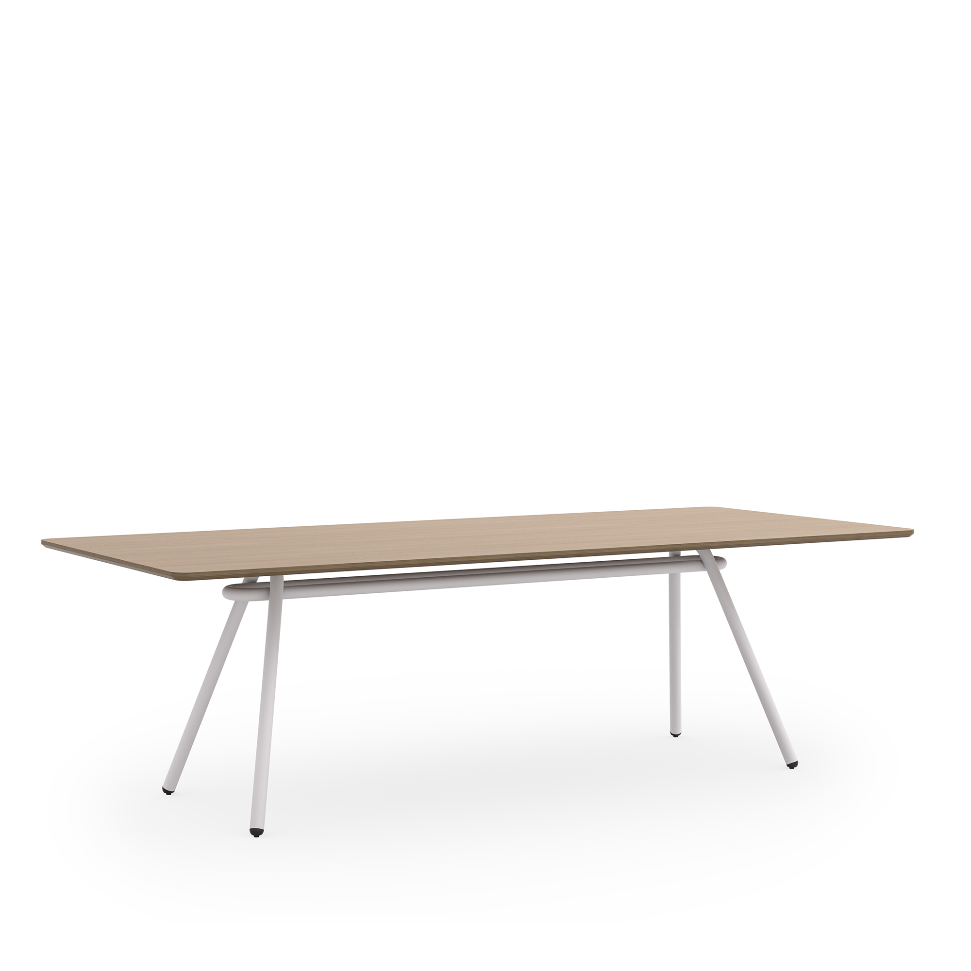 Cromo Meeting Tables 42X96X29_Sand Oak Cotton