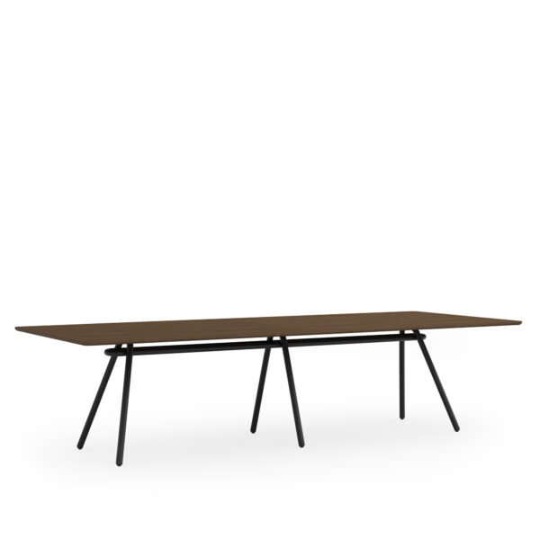 Cromo Meeting Tables 48X120X29_Walnut Black