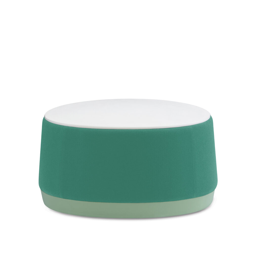 32in Round Loupe Kids Table with Solid Surface